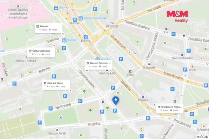 Pronájem bytu 1+kk, Praha - Libeň, Kašparovo náměstí, 28 m2