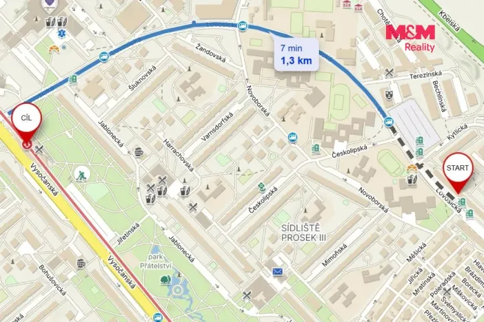 Prodej bytu 3+1, Praha - Prosek, Lovosická, 66 m2
