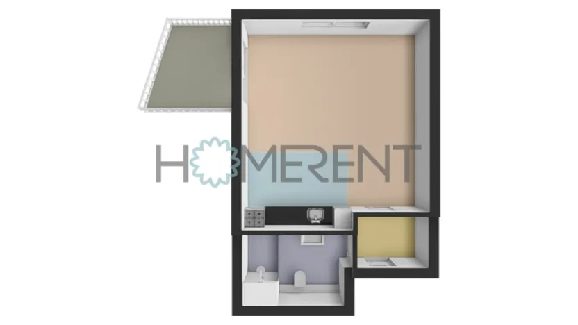 Pronájem bytu 1+kk, Praha - Nové Město, Vyšehradská, 37 m2