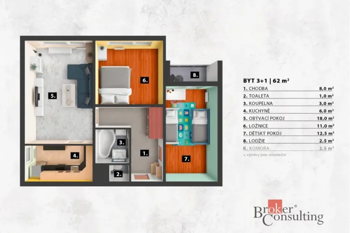 Prodej bytu 3+1, Praha - Modřany, Levského, 62 m2