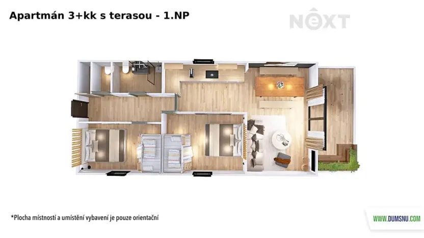Prodej apartmánu, Staré Město, Sportovní, 83 m2