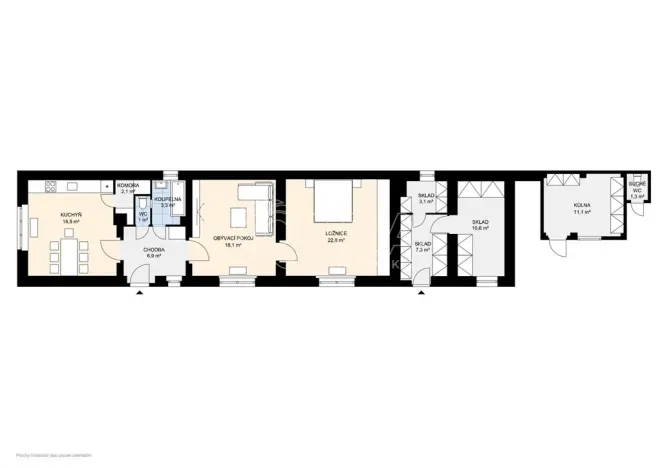 Prodej rodinného domu, Chlumín, 106 m2