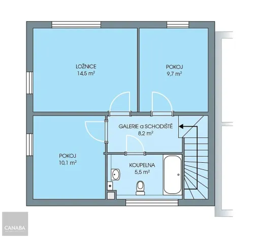 Prodej rodinného domu, Káraný, 97 m2