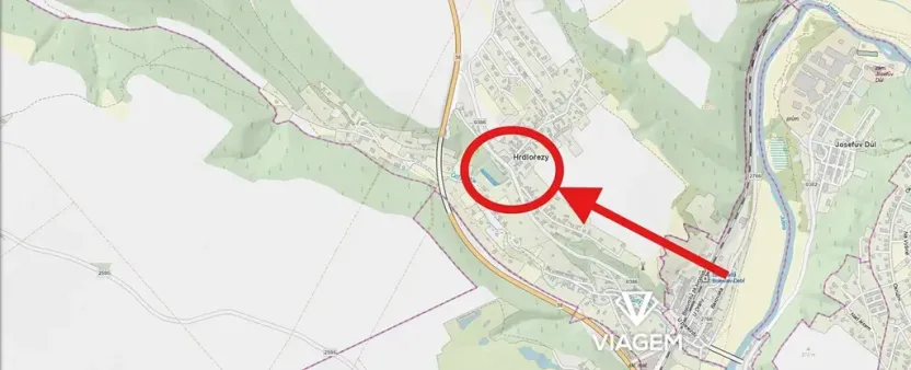 Prodej zahrady, Hrdlořezy, 1483 m2