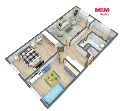 Prodej bytu 3+1, Chomutov, Kamenná, 80 m2