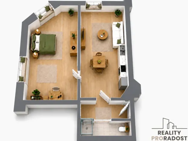Prodej bytu 2+kk, Olomouc, 8. května, 44 m2