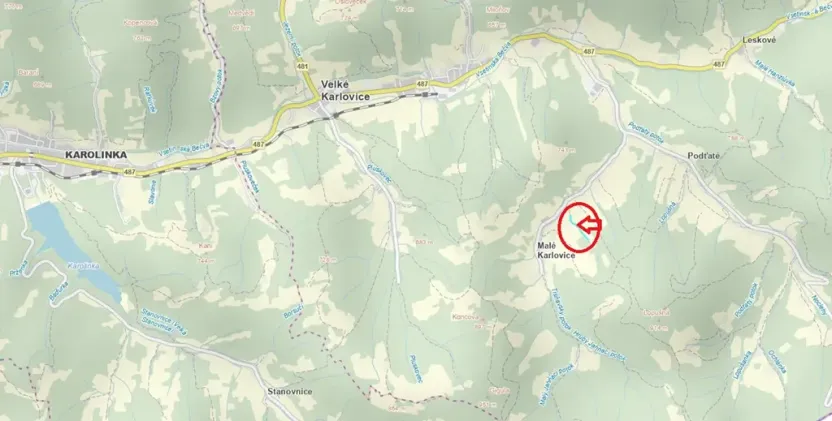 Prodej lesa, Velké Karlovice, 6375 m2