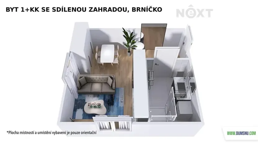 Prodej bytu 1+kk, Brníčko, 27 m2