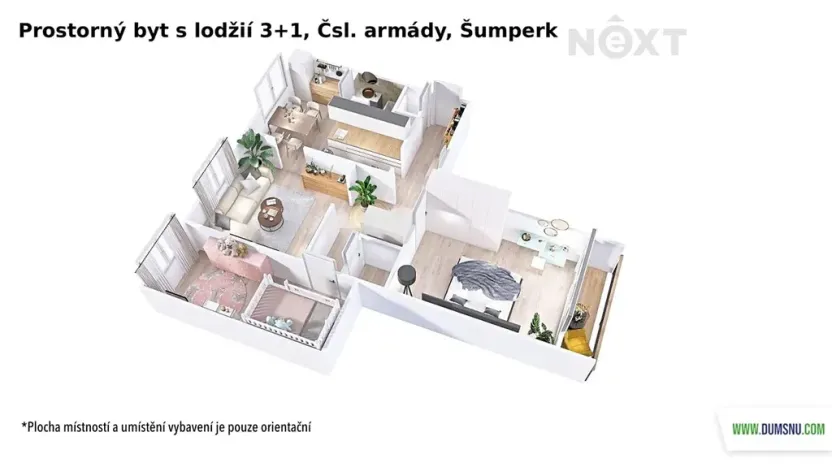 Prodej bytu 3+1, Šumperk, Čsl. armády, 70 m2