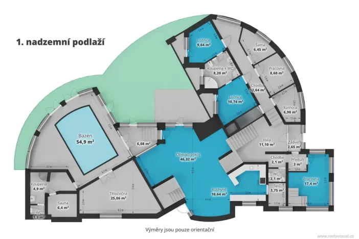 Prodej rodinného domu, Černošice, Dobřichovická, 560 m2