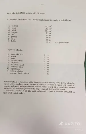 Prodej bytu 2+1, Chropyně, J. Fučíka, 57 m2