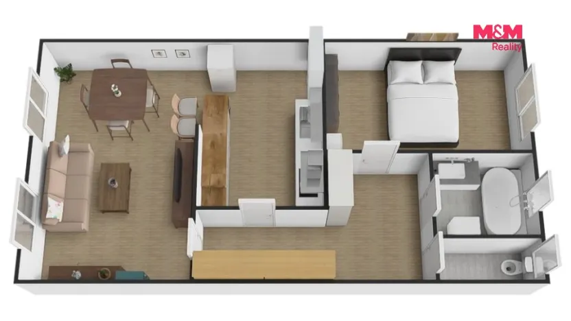 Prodej bytu 2+kk, Kladno, Amálská, 64 m2