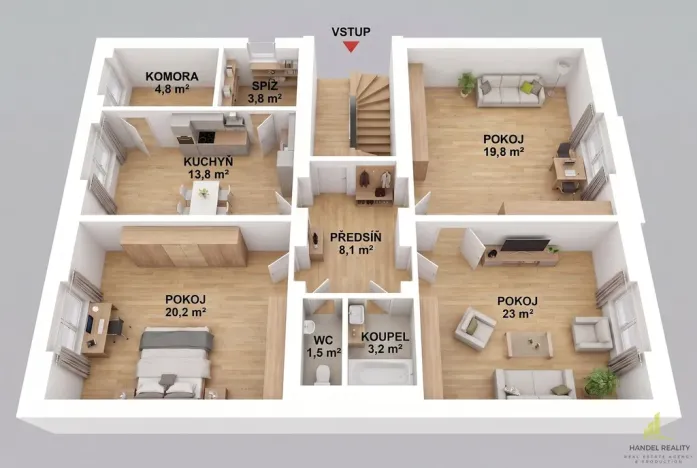 Prodej bytu 3+1, Olomouc - Nová Ulice, 98 m2