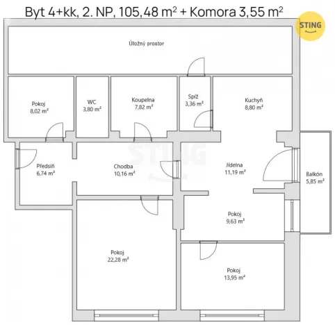 Prodej bytu 4+kk, Šumperk, Temenická, 105 m2