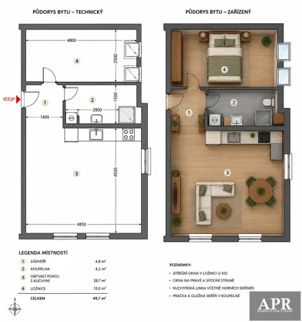 Pronájem bytu 1+kk, Uherský Brod, Kaunicova, 27 m2
