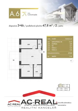 Prodej apartmánu, Lednice, Slovácká, 48 m2