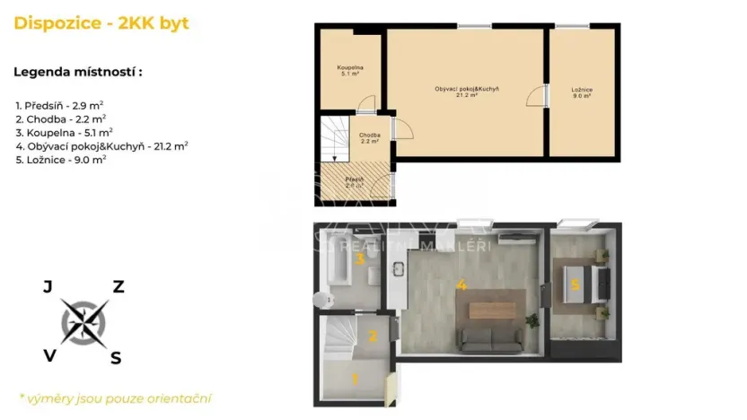 Prodej bytu 2+kk, Beroun - Beroun-Závodí, Svatopluka Čecha, 46 m2