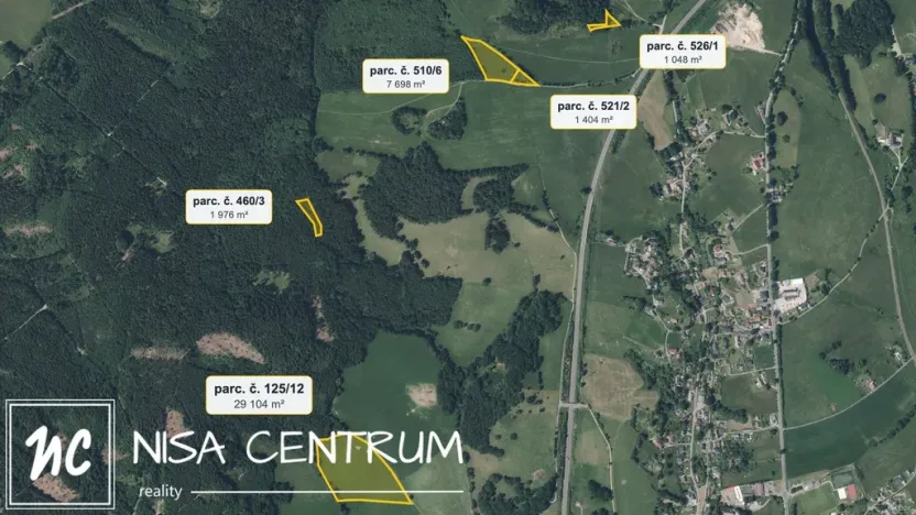 Prodej louky, Liberec - Liberec XXXI-Krásná Studánka, 41230 m2