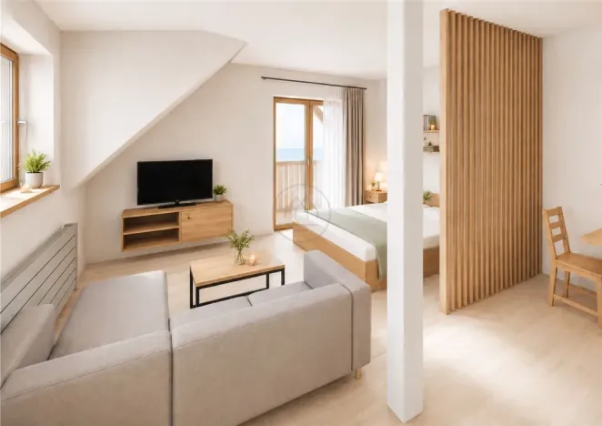 Prodej bytu 1+kk, Frymburk - Kovářov, 42 m2