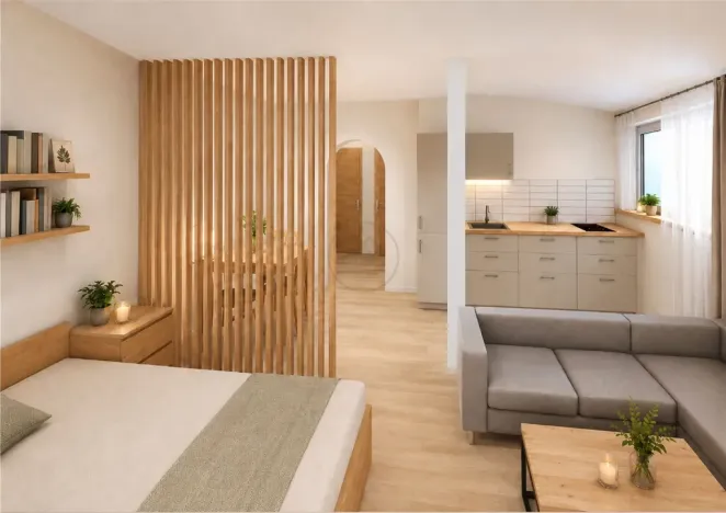 Prodej bytu 1+kk, Frymburk - Kovářov, 42 m2