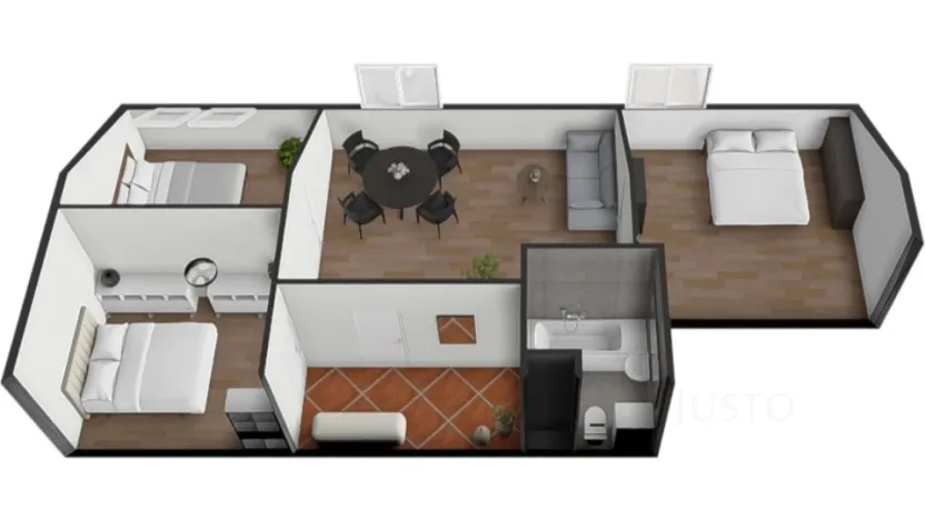 Prodej bytu 4+kk, Písek - Pražské Předměstí, Pražská, 71 m2