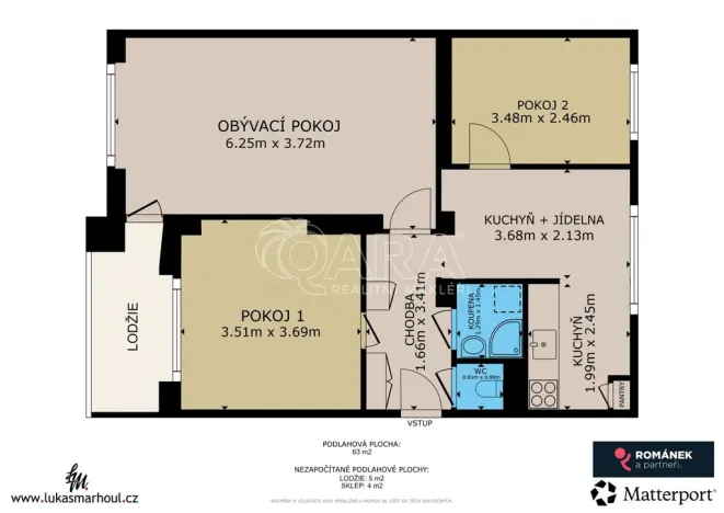Prodej bytu 3+1, Kamenice, Sídliště I, 72 m2