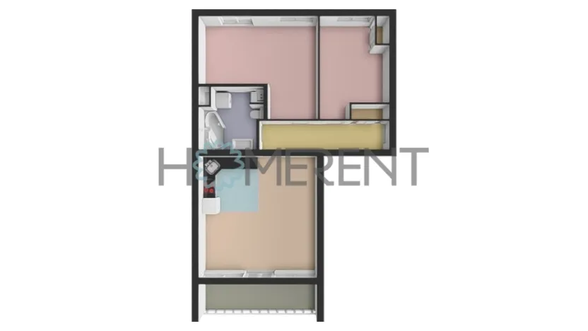 Pronájem bytu 3+kk, Praha - Letňany, Místecká, 68 m2