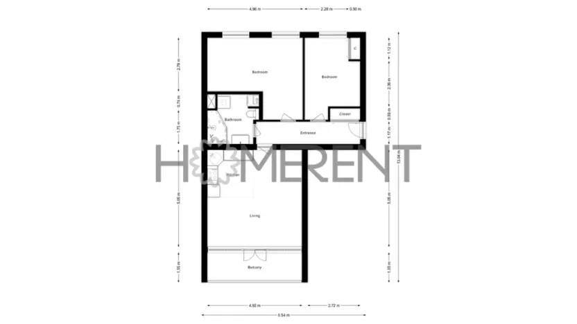 Pronájem bytu 3+kk, Praha - Letňany, Místecká, 68 m2