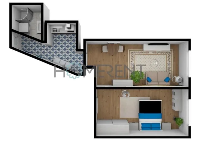 Pronájem bytu 2+kk, Praha - Vršovice, Ruská, 44 m2