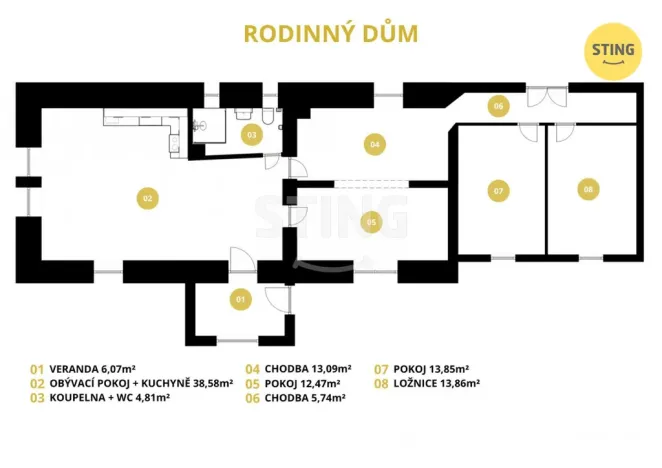 Prodej rodinného domu, Strašov, 149 m2