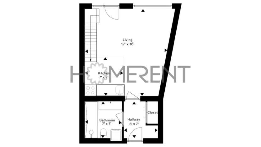 Pronájem bytu 1+kk, Praha, U libeňského pivovaru, 46 m2
