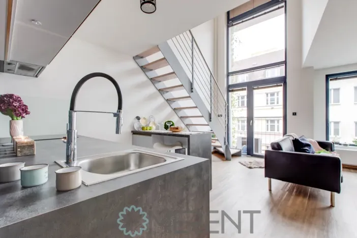Pronájem bytu 1+kk, Praha, U libeňského pivovaru, 46 m2