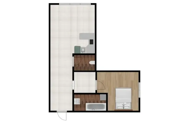 Prodej bytu 2+kk, Plzeň, Klatovská, 43 m2