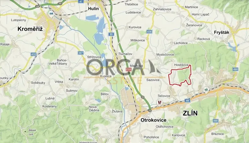 Prodej podílu pole, Zlín, 1505 m2