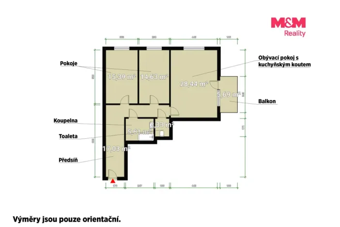 Pronájem bytu 3+kk, Plzeň, Na Průhonu, 92 m2