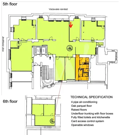 Pronájem kanceláře, Praha - Nové Město, Václavské náměstí, 466 m2