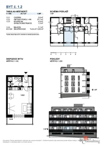 Prodej bytu 1+kk, Rokycany - Plzeňské Předměstí, Vysoký průhon, 48 m2