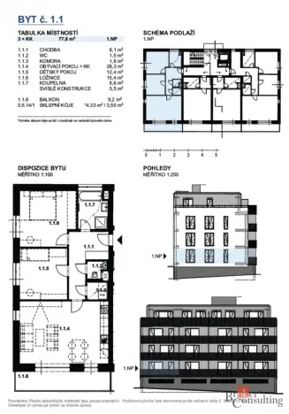 Prodej bytu 3+kk, Rokycany - Plzeňské Předměstí, Vysoký průhon, 90 m2