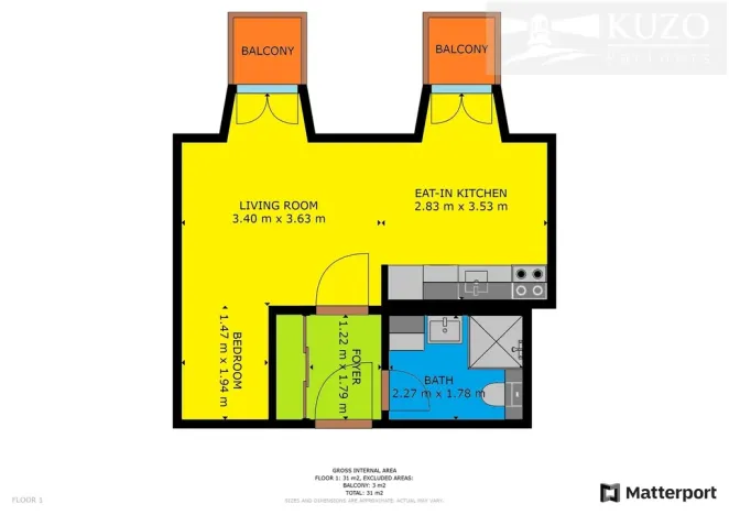 Pronájem bytu 1+kk, Dobříš, U Pivovaru, 31 m2