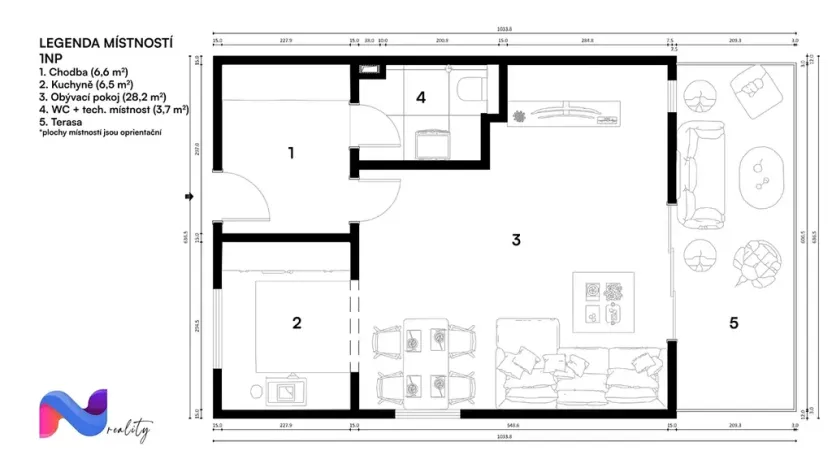 Pronájem rodinného domu, Březina, 95 m2