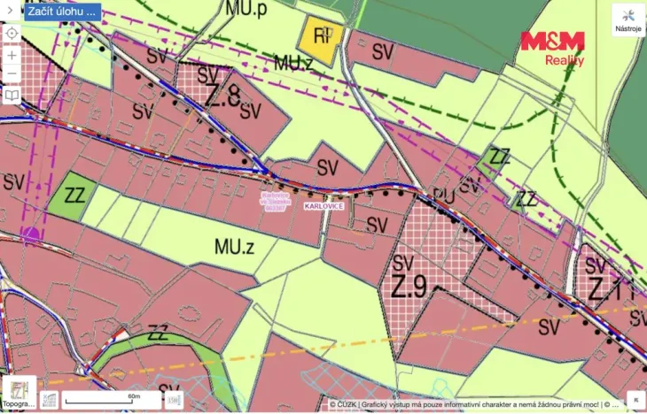 Prodej pozemku pro bydlení, Karlovice - Zadní Ves, 1325 m2