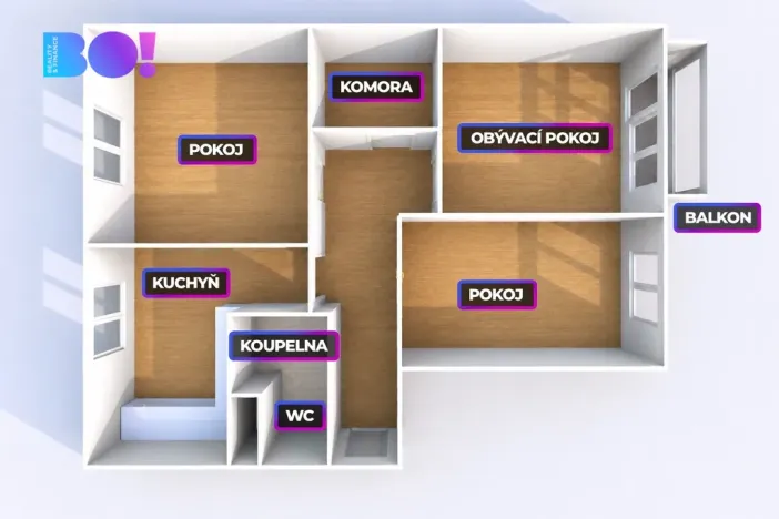 Prodej bytu 3+1, Bohumín, Kostelní, 81 m2
