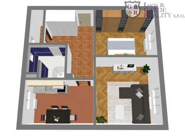 Prodej bytu 2+1, Sezimovo Ústí, Táboritů, 56 m2