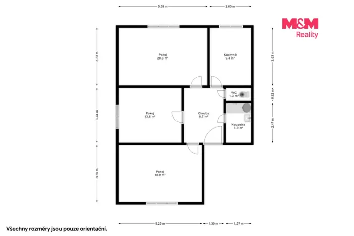 Prodej bytu 3+1, Otov, 71 m2