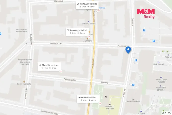 Pronájem bytu 3+kk, Plzeň - Jižní Předměstí, Černická, 81 m2