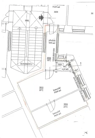 Pronájem kanceláře, Praha - Nové Město, Vodičkova, 36 m2