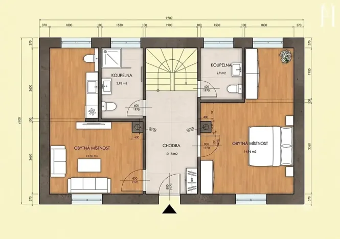 Prodej chalupy, Střelice, 89 m2