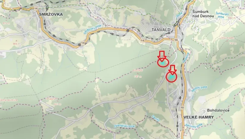 Prodej podílu lesa, Velké Hamry, 1819 m2