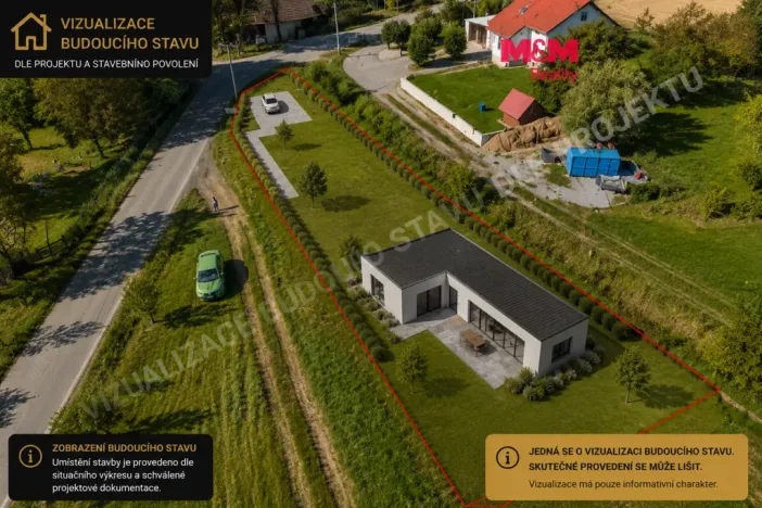 Prodej pozemku pro bydlení, Zbraslavice - Krasoňovice, 1163 m2