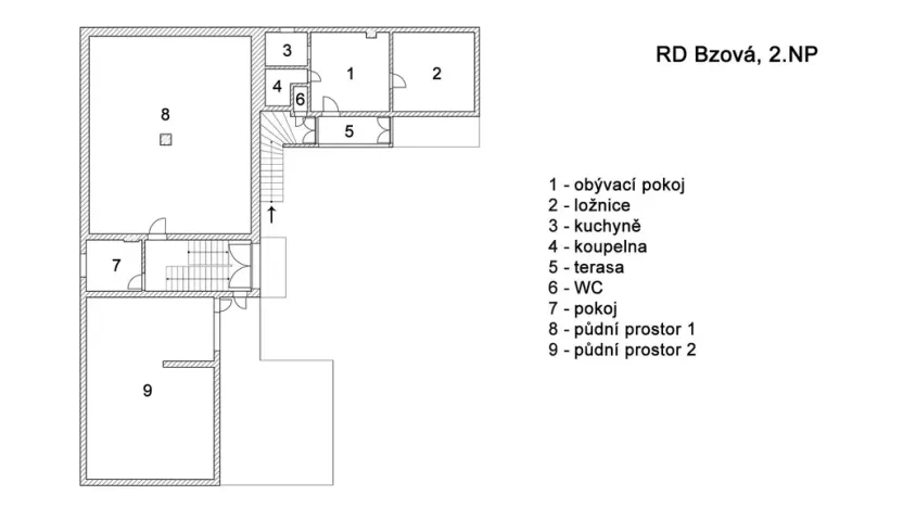 Prodej rodinného domu, Bzová, 165 m2
